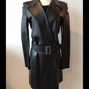 Vintage Couture Gianni VERSACE LEATHER COAT